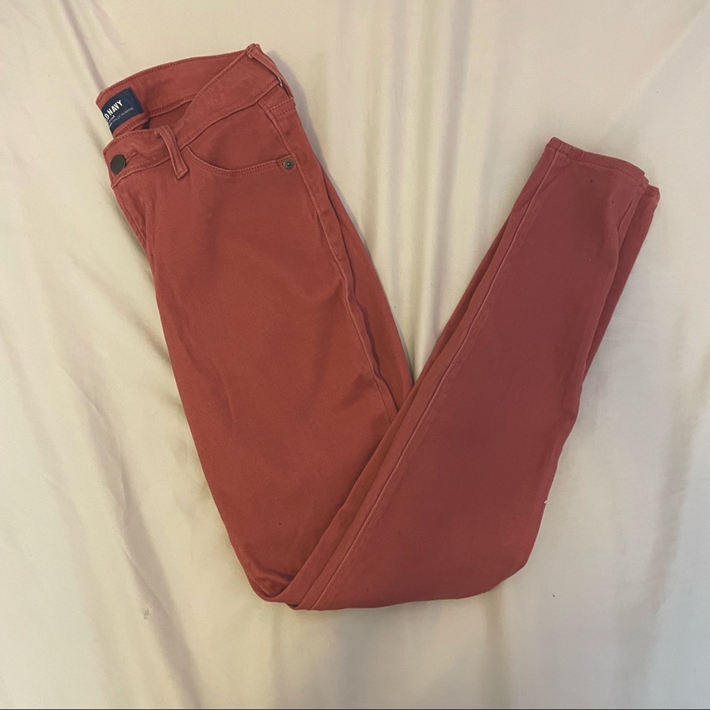 Pink Old navy Rockstar Mid rise skinny jeans
